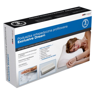 Poduszka ortopedyczna profilowana Exclusie Dream z PAMIĘCIĄ KSZTAŁTU (MFP-5030)