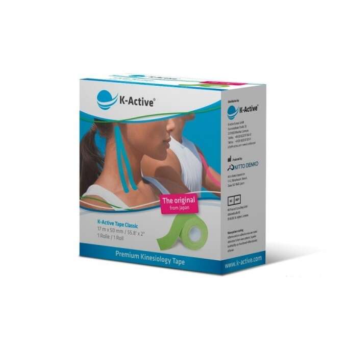 K-Active Kinesiology Tape 17m ZIELONY (JAPONIA - NITTO DENKO)