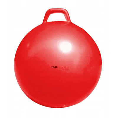 Piłka rehabilitacyjna dla dzieci HOPPER z uchwytem + POMPKA (HB1)