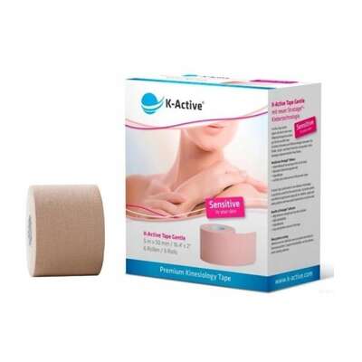 K-Active Tape GENTLE - wrażliwa skóra - 5cmx5m (hypoalergiczny)