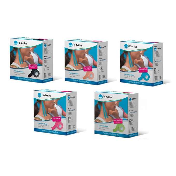 K-active plastry do kinesiotapingu w różnych kolorach