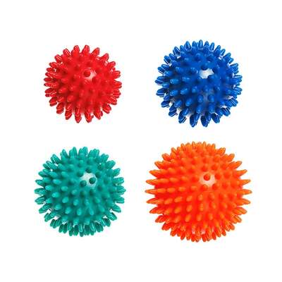 Twarda piłeczka do masażu rehabilitacyjnego z wypustkami sensorycznymi DrFit (DF H-MI-007)