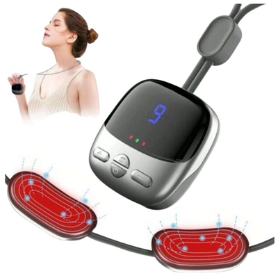 Inteligentny masażer karku z elektrodami - elektrostymulator rozluźniający mięśnie - bezprzewodowa formuła, łatwa obsługa - LW-07 (24517)