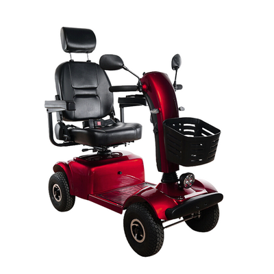 Wózek inwalidzki o napędzie elektrycznym - skuter - hamulce elektromagnetyczne, komplet lusterek wstecznych - Rider II (W4025)