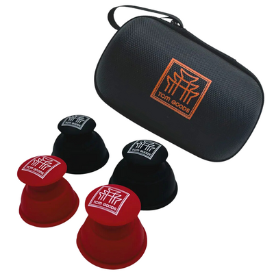 Zestaw sportowych baniek silikonowych w wygodnym etui - bańki do masażu i terapii próżniowej - bezogniowe bańki dla sportowców TCM Goods (B38)