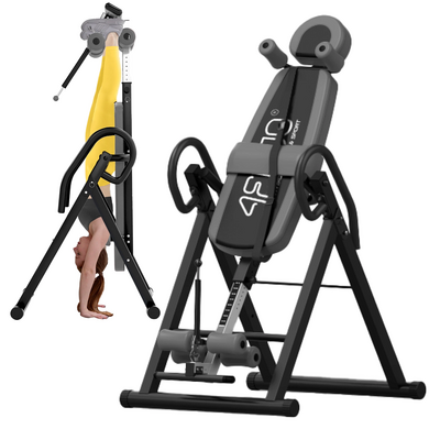 Ławka inwersyjna z regulacją kąta nachylenia - ławka grawitacyjna - prosty mechanizm składania, antypoślizgowe nóżki (4Fizjo Inversion Table)
