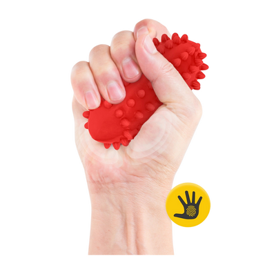 Piłka fasolka sensoryczna do masażu - przyrząd z wypustkami do rozluźnienia mięśni - optymalna twardość, łatwa w czyszczeniu (Spike Bean)