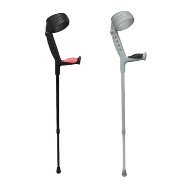 Aluminiowa kula łokciowa z ruchomą obejmą i miękkim uchwytem - PRO-SOFT (AR-024M)
