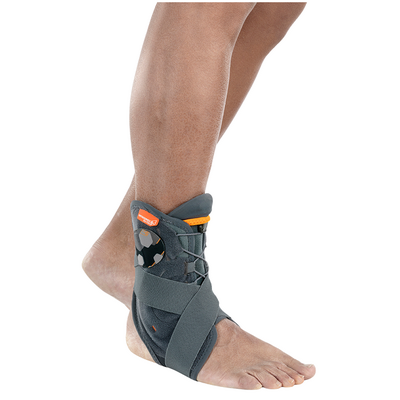 Orteza stawu skokowego ze stalkami i 8-punktowym systemem elastycznych taśm - przewiewna tkanina siateczkowa, niski profil - Orthoservice (Malleorapid)