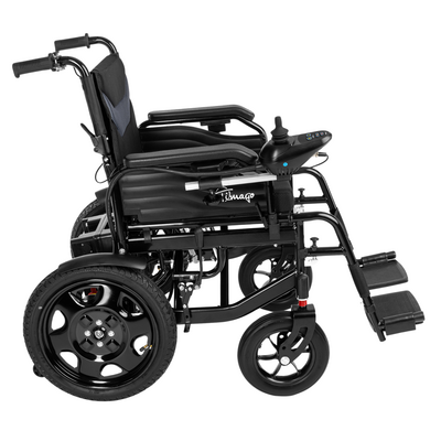 Wózek inwalidzki elektryczny - aluminiowa, składana rama, łatwy w obsłudze moduł sterowania (Power-TIM)