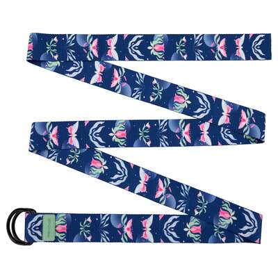 Pasek do jogi - efektywne rozciąganie, nowoczesny design, joga i stretching w każdym miejscu z zachowaniem poprawnej pozycji (Spokey THE BLOOM BELT)