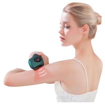 Elektroniczny masażer Gua Sha - poręczny masażer do twarzy i ciała - bezprzewodowa formuła (DA65)