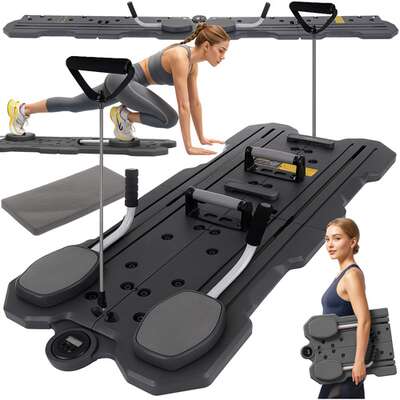 Deska do pilatesu - joga, wielofunkcyjność ćwiczeń, trening domowy, kompaktowa konstrukcja, rozbudowany zestaw (26343)