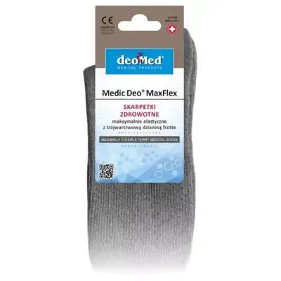 Skarpetki zdrowotne frotte - wygoda, ciepło, naturalna bawełniana przędza (MEDIC DEO MAXFLEX)