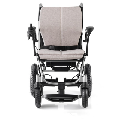 Wózek elektryczny inwalidzki - lekki, łatwy do złożenia, obciążenie do 100 kg, zwiększenie samodzielności w przemieszczaniu się (Rehafund NanoGo RF-40)