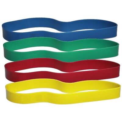 ZESTAW Gum w kształcie pętli do ćwiczeń oporowych - Taśma Loop (loop-set-4)