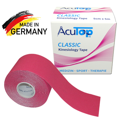 Oryginal Kinesiology Tape AcuTop Pink - NIEMIECKA JAKOŚĆ - niska cena (acutop różowy)