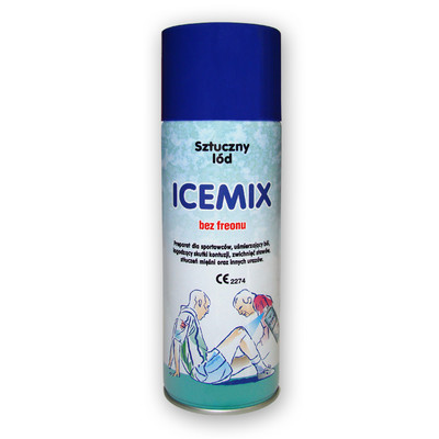 MEDYCZNY Spray chłodzący zamrażacz - sztuczny LÓD - 400ml ICEMIX (coolant)