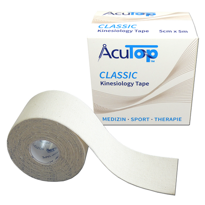 Oryginal Kinesiology Tape AcuTop dla skóry wrażliwej SOFT - 5x5 (acutop-tape-gentle)