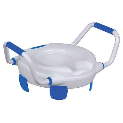 Nakładka toaletowa podwyższająca z uchwytami ułatwiającymi wstawanie (clipper IV)