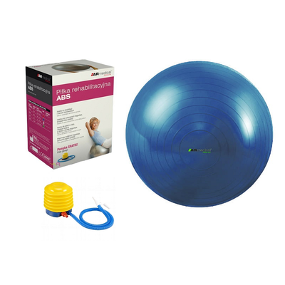 Piłka rehabilitacyjna z ATESTEM - ABS 65cm - POMPKA W ZESTAWIE (ball 65)