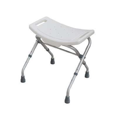 ALUMINIOWY taboret prysznicowy - składany z regulacją (tpsr)