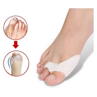 SILIKONOWA osłona na haluks z klinem i pierścieniem na palce (proseparator duo)