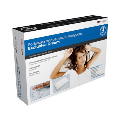 Poduszka ortopedyczna TRADYCYJNA z PAMIĘCIĄ KSZTAŁTU - GIGANT (TFP-6040)