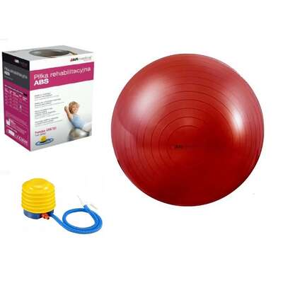 Piłka rehabilitacyjna z ATESTEM - ABS 55cm - POMPKA W ZESTAWIE (ball 55)