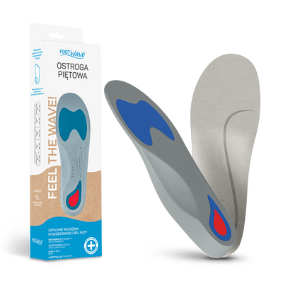 Profesjonalne wkładki ortopedyczne na bóle podeszwy i pięty FootWave (Ostroga)