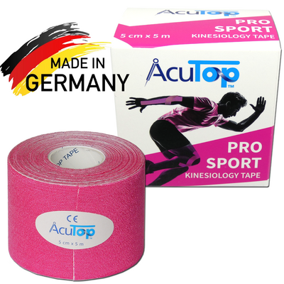 AcuTop PRO SPORT - Wzmocnione Kinesiology tape - różowe (ATPS pink)