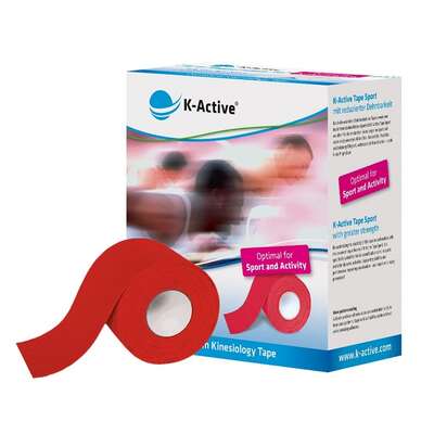 K-Active Sport, wzmocnione plastry w kolorze czerwonym