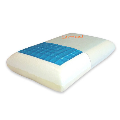 Poduszka ortopedyczna Qmed z żelem chłodzącym - PAMIĘĆ KSZTAŁTU (Comfort Gel Pillow)