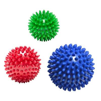 Twarda piłka sensoryczna - kolczatka to masażu i terapii (jeż MSD)