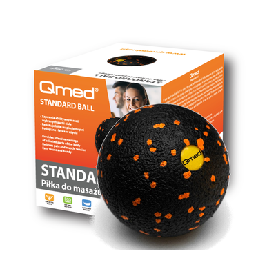 Atestowana piłeczka rehabilitacyjna ROLL do masażu i terapii mięśniowo-powięziowej (QS Ball)