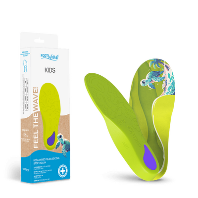 Dziecięce wkładki ortopedyczne - Dynamiczna profilaktyka koślawości i płaskostopia FootWave (Kids)