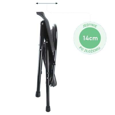 SKŁADANE Krzesło toaletowe tapicerowane z miękkim wyłożeniem (AR-102)