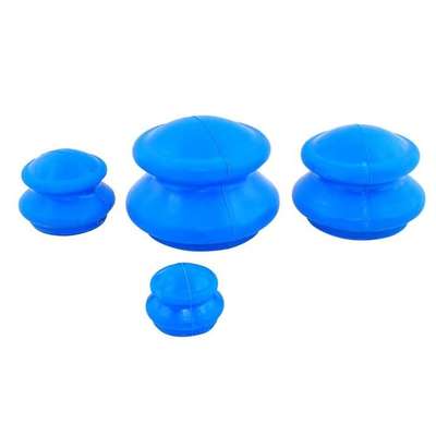 Bańki gumowe do masażu, terapii fizo i akupresury- komplet w 4 rozmiarach