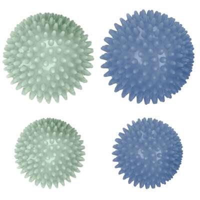 Zestaw piłeczek z kolcami do masażu, akupresury i rehabilitacji - piłeczki sensoryczne (Grespi Duo)