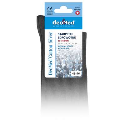 Bawełnianie skarpetki z jonami srebra