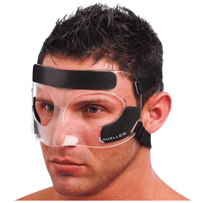 Ochraniacz na nos - maska chroniąca twarz - wsparcie po operacji nosa, ochrona podczas uprawiania sportu (Mueller 81457)