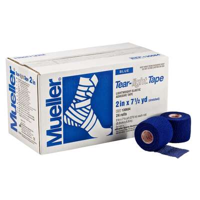 Lekki koban niebieski - samoprzylepny - wytrzymały - Mueller Tear-Light Tape BLUE