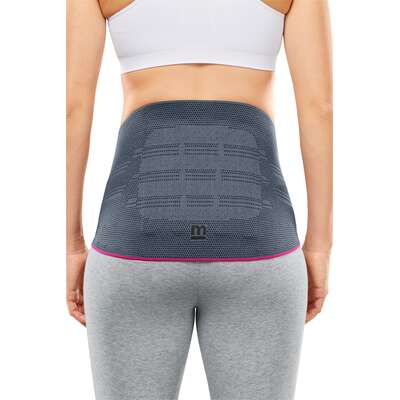 Pas lędźwiowy z dzianiną Clima Comfort - stabilizacja odcinka lędźwiowego kręgosłupa, niwelowanie bólu - oddychający materiał, system łatwego zakładania (Lumbamed Basic)