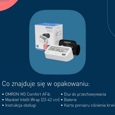 Ciśnieniomierz naramienny z mankietem Intelli Wrap i funkcją wykrywania nieregularnej pracy serca - badanie kliniczne (Omron M3 Comfort)