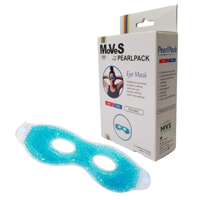 Kompres na oczy do terapii ciepłem i zimnem - żelowe okulary wielokrotnego użytku MoVeS (PearlPack Eye Mask)