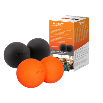 Certyfikowana piłeczka podwójna do samodzielnego masażu punktowego wybranych partii ciała (Lacrosse DUOball Qmed)