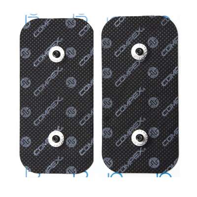 Elektrody podwójne EasySnap 5cm x 10cm do elektrostymulatorów Compex - 2 sztuki (Compex 42216)