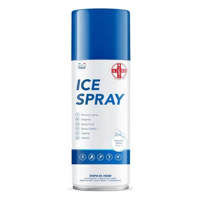 Lód w sprayu z mentolem - zamrażacz 400 ml - uśmierzenie bólu, niwelowanie krwiaków, łagodzenie opuchlizny (AIESI ICE Spray)