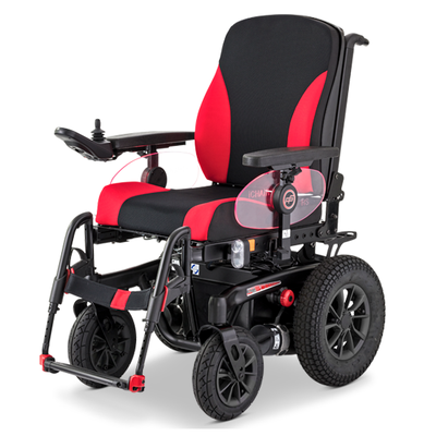 ELEKTRYCZNY WÓZEK TERENOWO-POKOJOWY Z ANATOMICZNYM SIEDZISKIEM ERGOSEAT