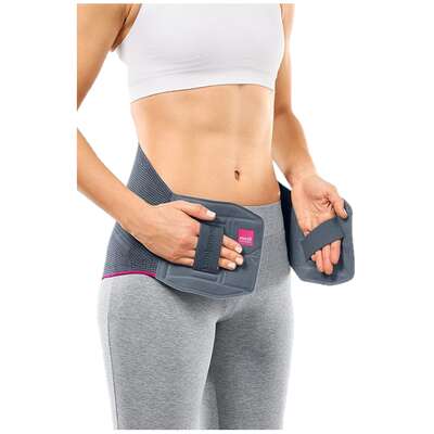 Pas lędźwiowy z dzianiną Clima Comfort - stabilizacja odcinka lędźwiowego kręgosłupa, niwelowanie bólu - oddychający materiał, system łatwego zakładania (Lumbamed Basic)